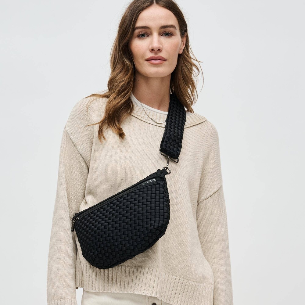 Sol and Selene - Ethereal - Woven Neoprene Crossbody - Multiple Colors - Chocola